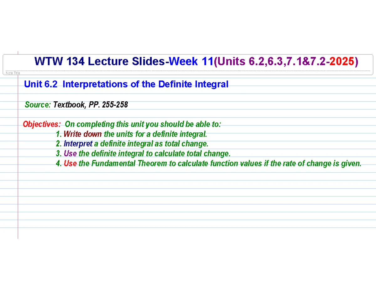 Unit 4.1 Local Extremes of a Function: Derivative Tests Explained - Studocu