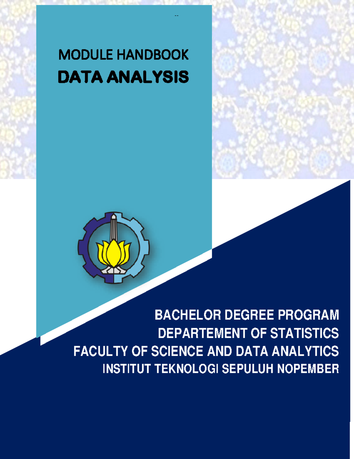 29 Module Handbook KS - Data Analysis Overview and Requirements - Studocu