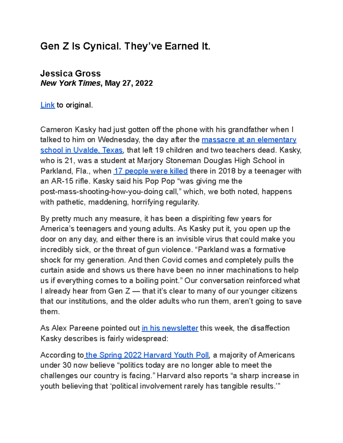 Gen Z's Perspective on Crisis: Reflection Amidst Uncertainty and ...