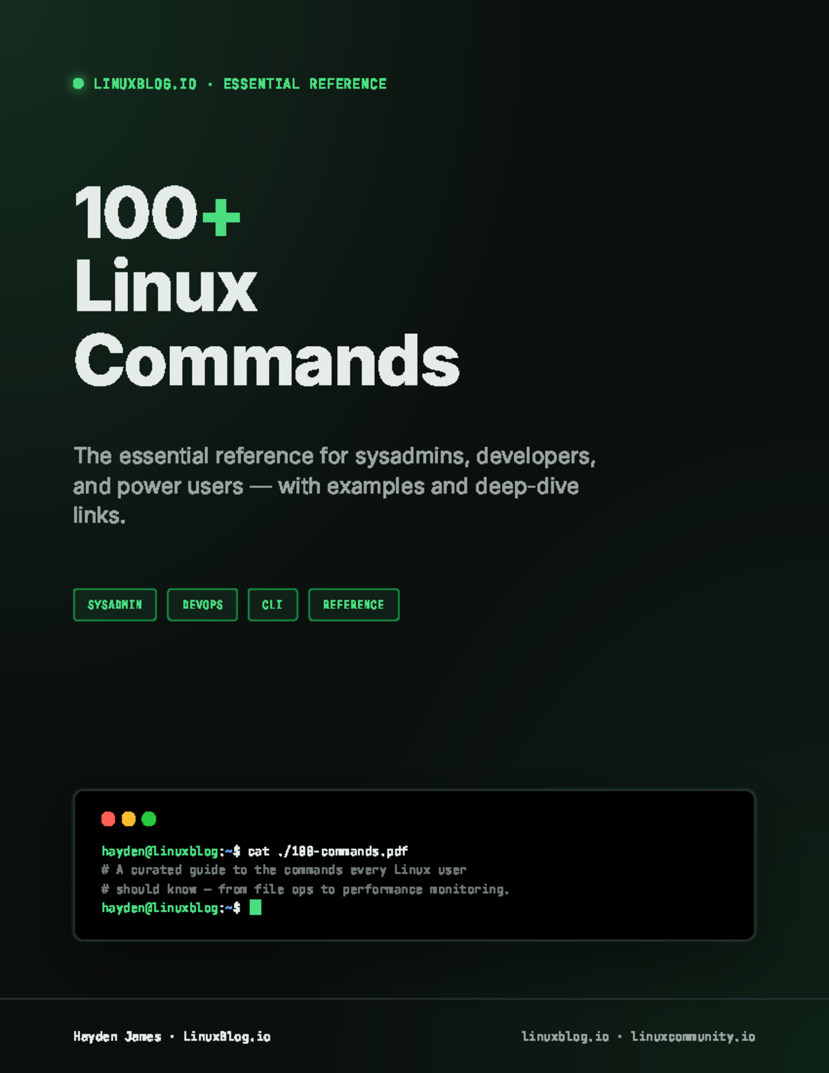 100 Essential Linux Commands Reference for SysAdmin & DevOps - Studocu