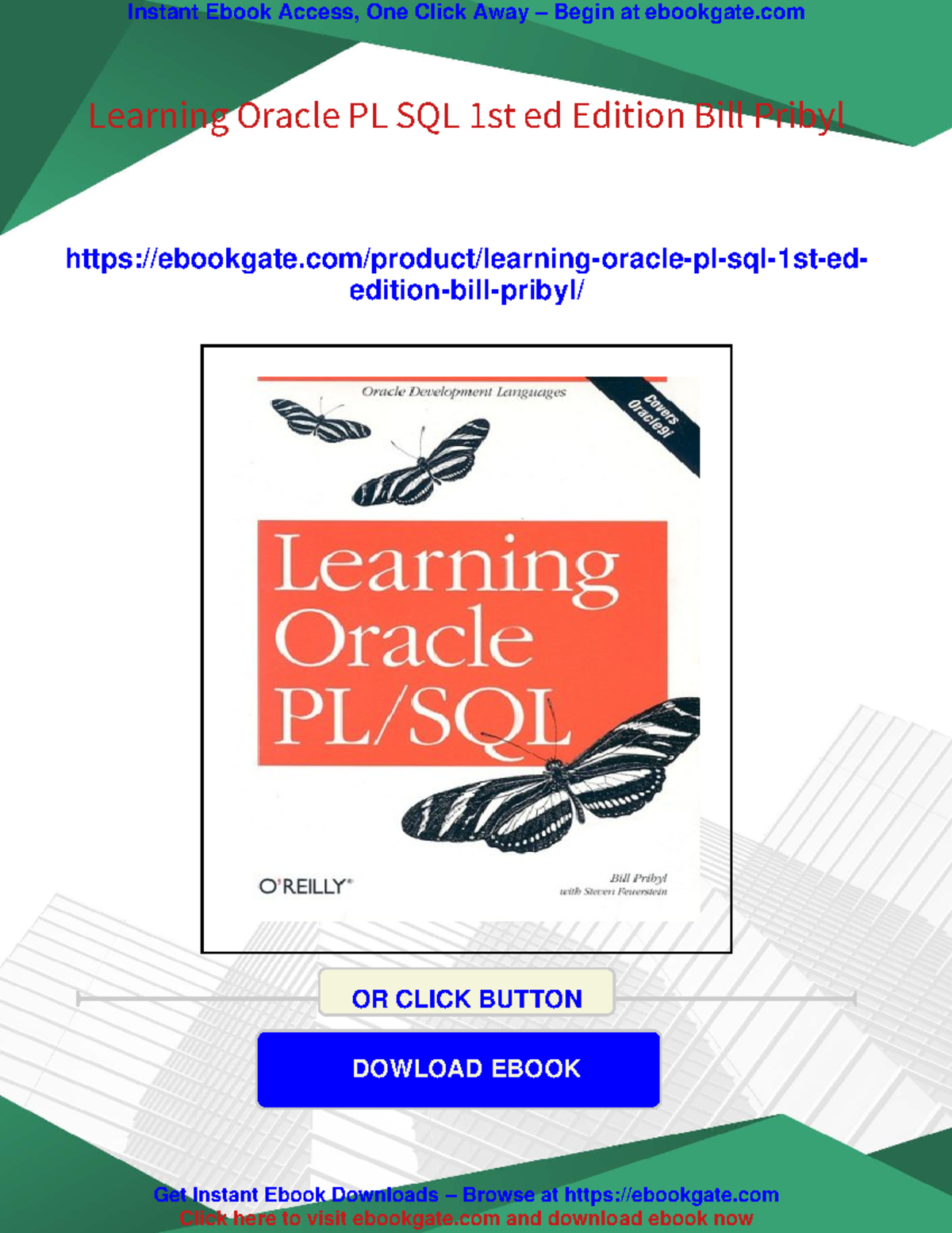 Learning Oracle PL/SQL: A Beginner's Guide (1st Ed) - Studocu
