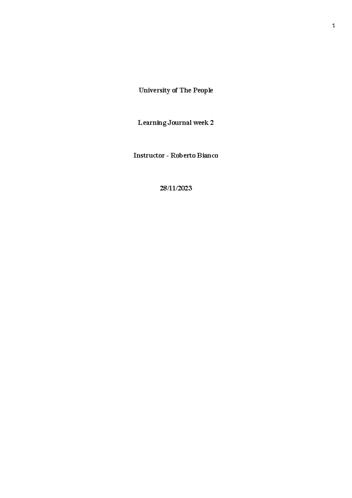 Learning Journal week 2 Math 1280 - University of The People Learning ...