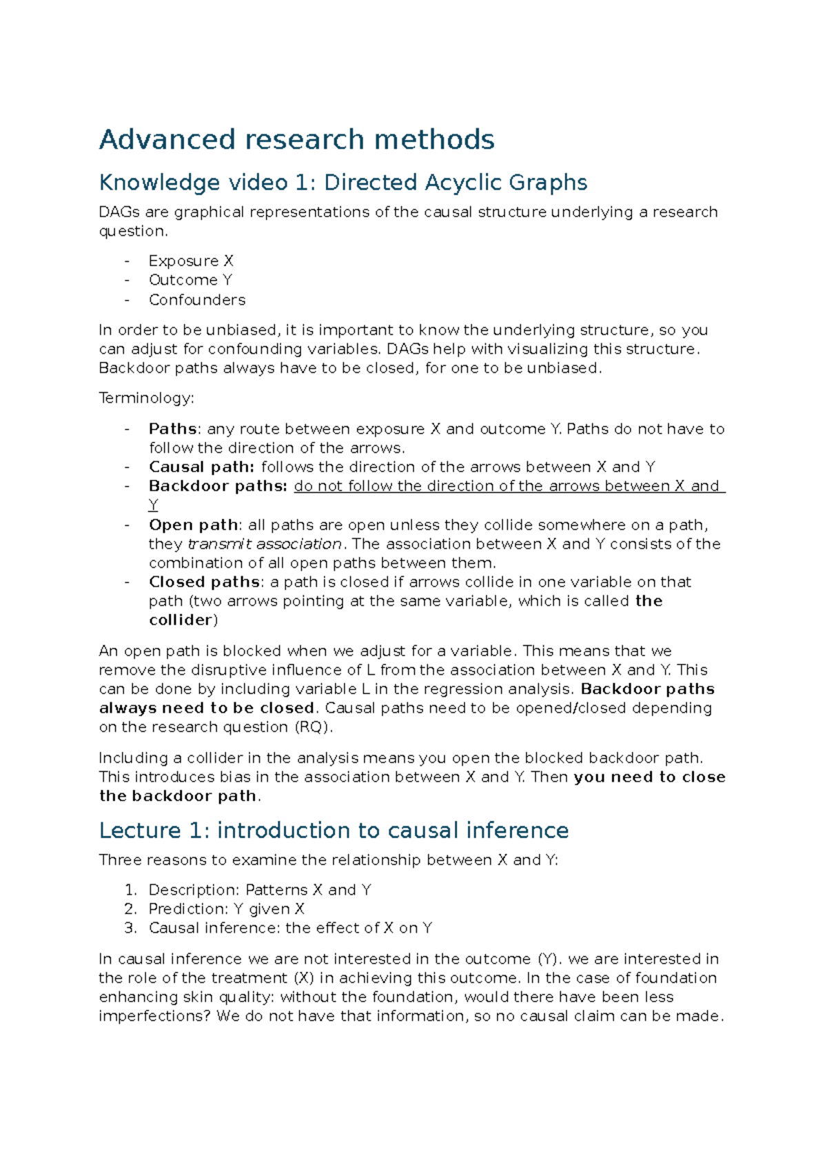Advanced Research Methods: Causal Inference, Regression & Ethnography ...