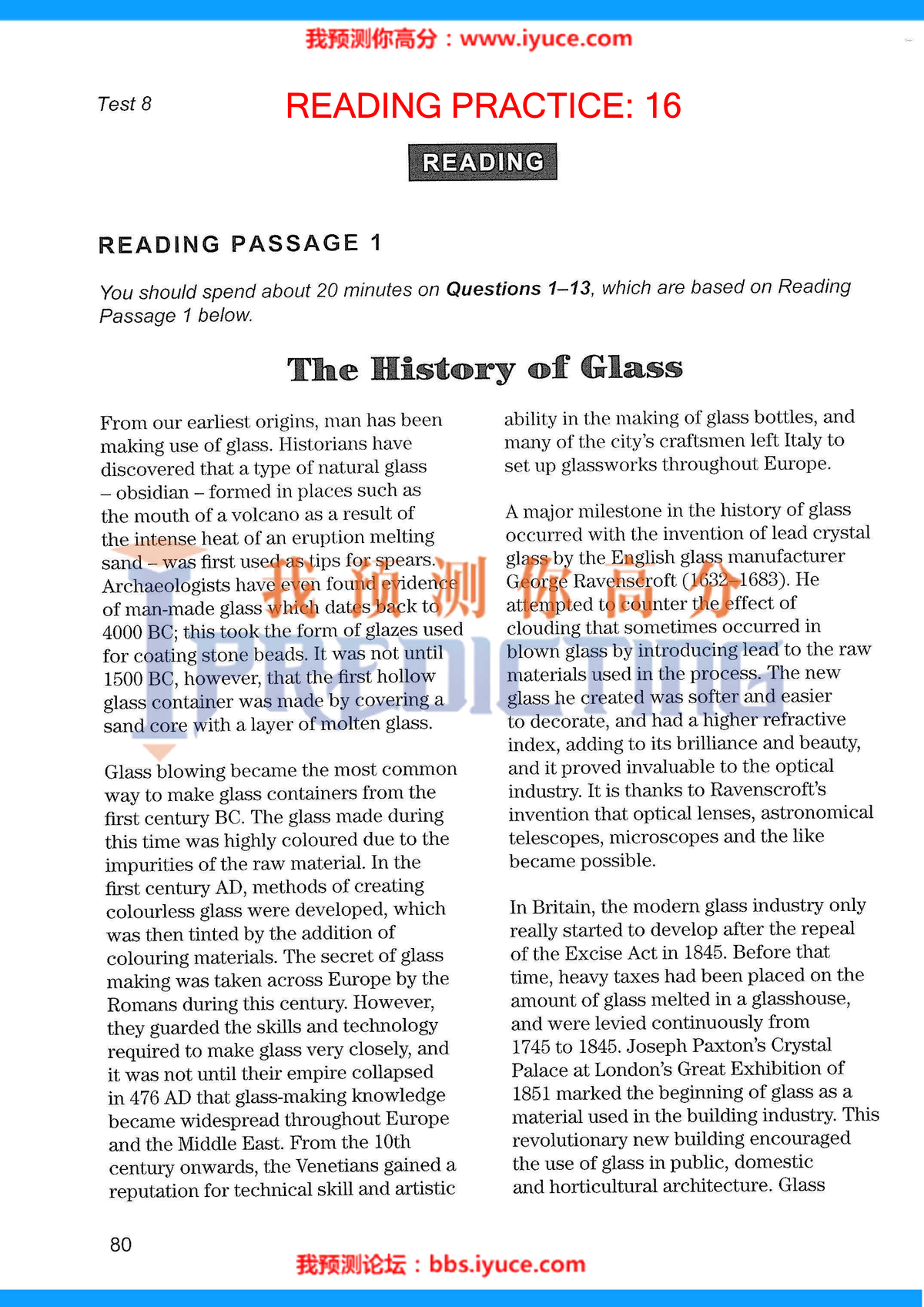Reading 16 - BT ÔN TANH 16 - Tiếng Anh - READING PRACTICE: - Studocu
