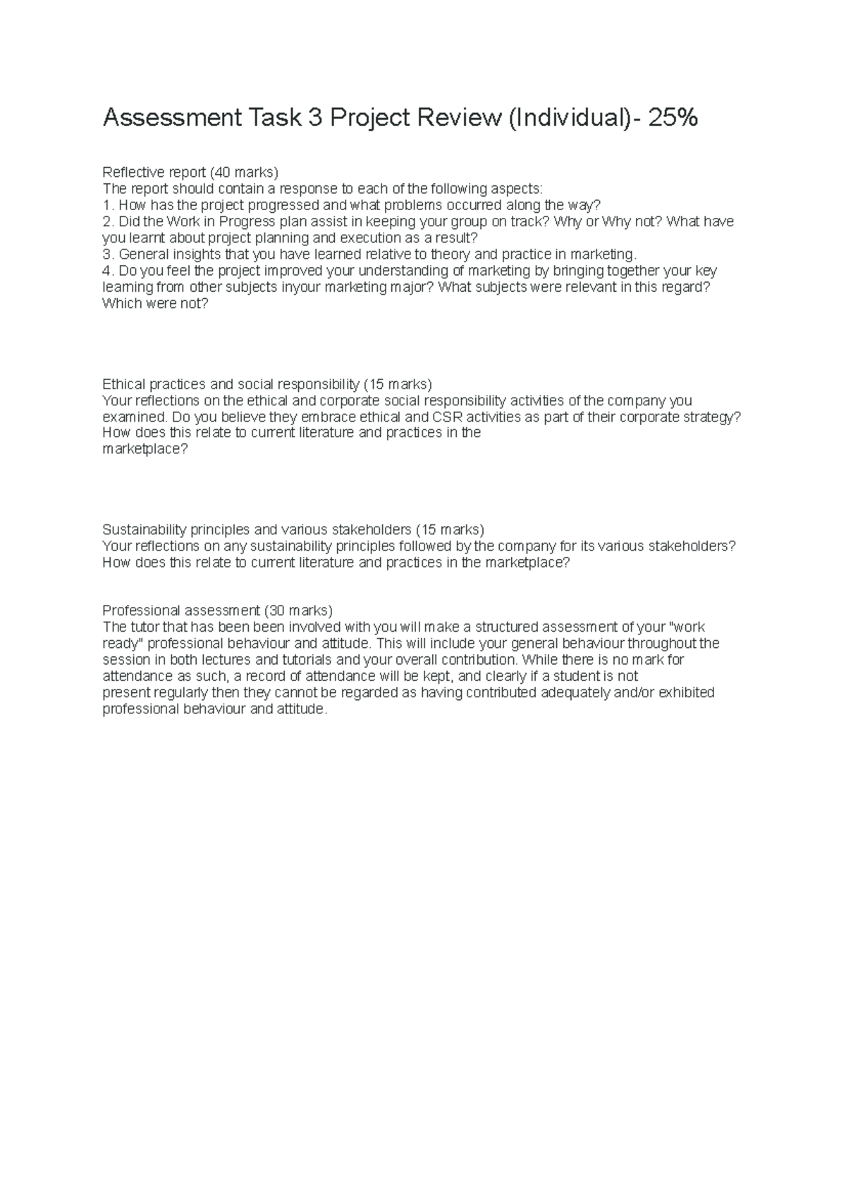 Assessment Task 3 Project Review - Assessment Task 3 Project Review ...