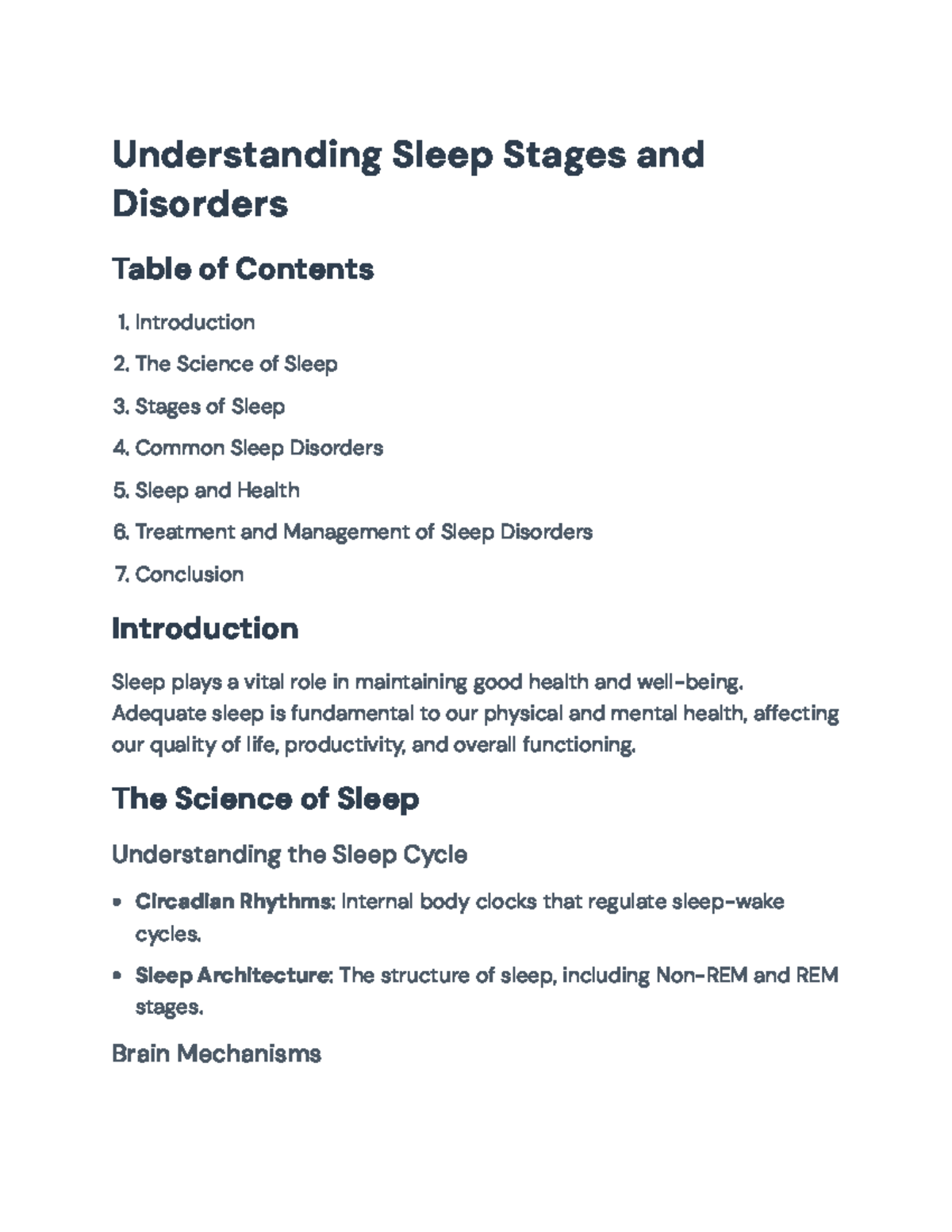 Understanding Sleep Stages and Disorders: Insights and Treatments ...