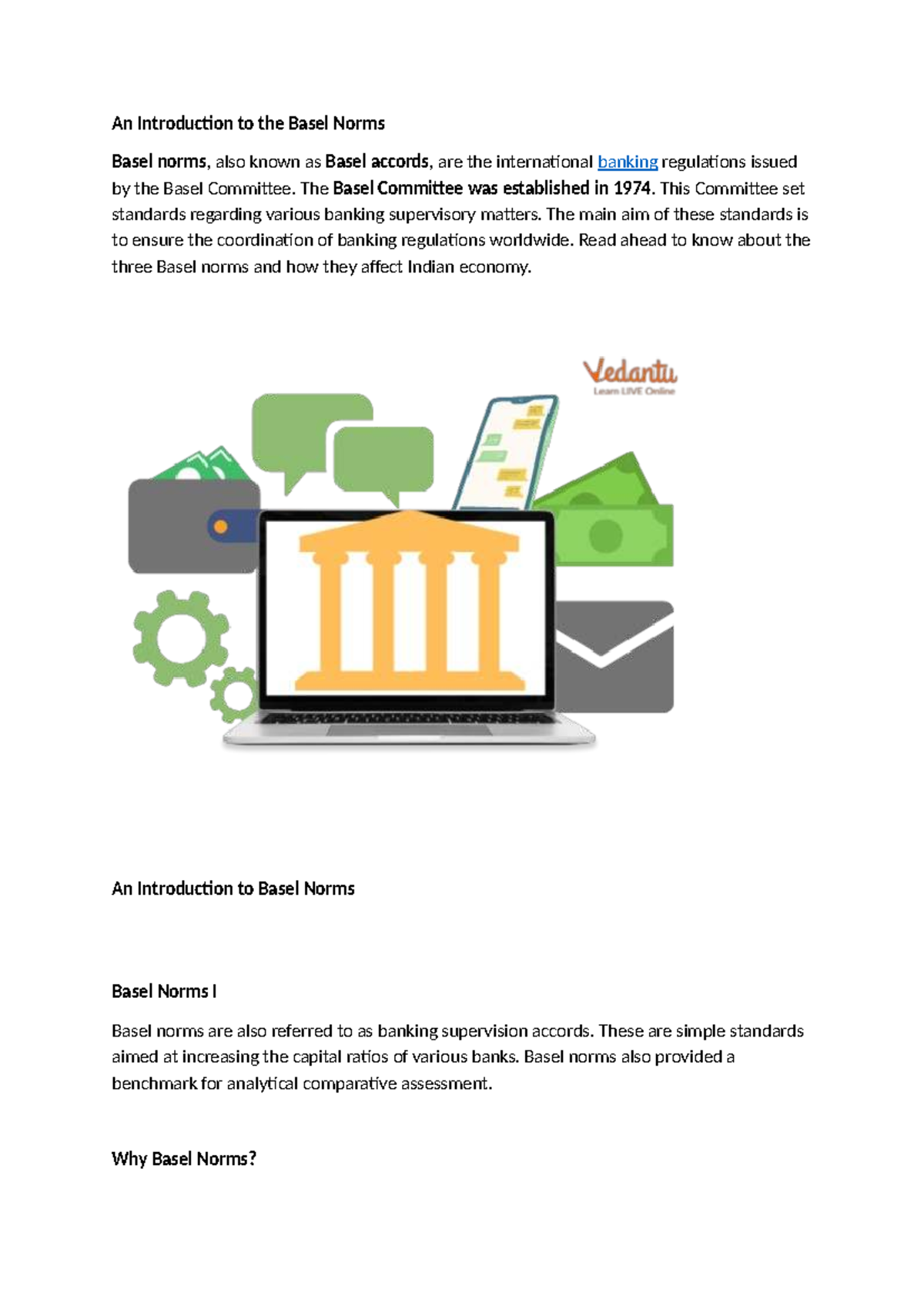 Introduction to Basel Norms and Their Impact on Banking Regulations ...
