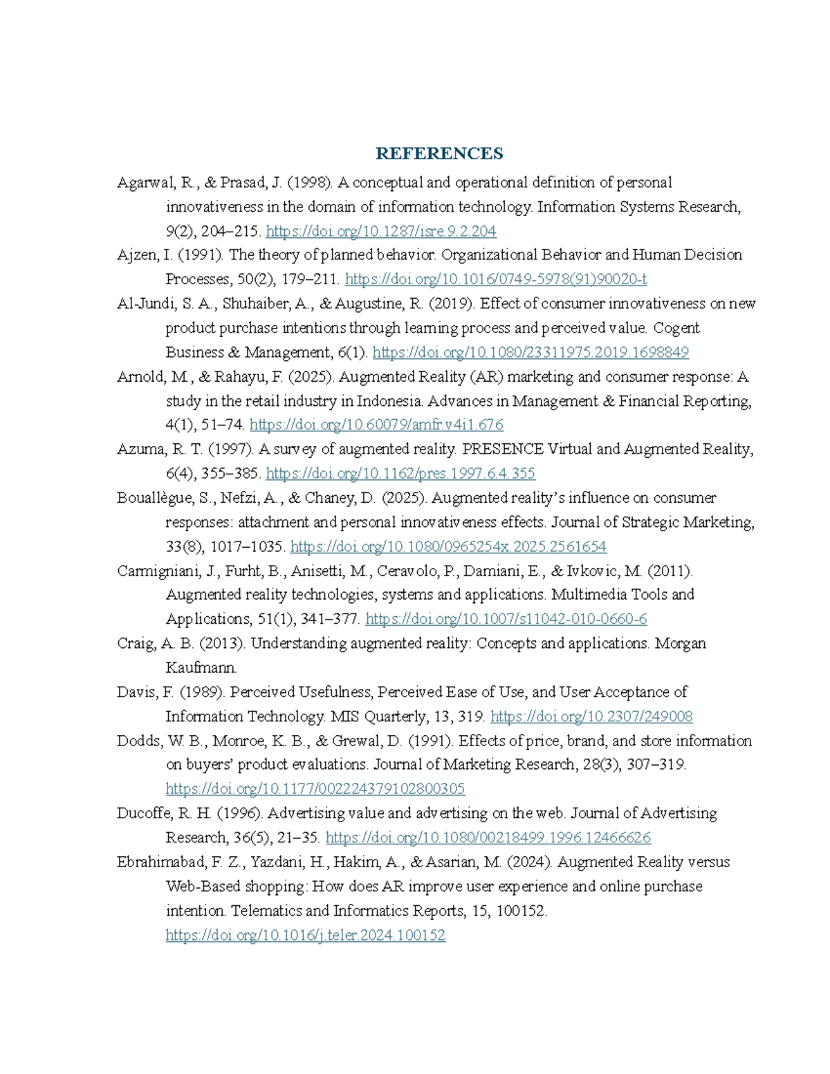 References for Marketing Research: Key Studies and Insights - Studocu