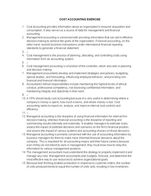 COST 101: Comprehensive Review for Cost Accounting Concepts and EOQ ...