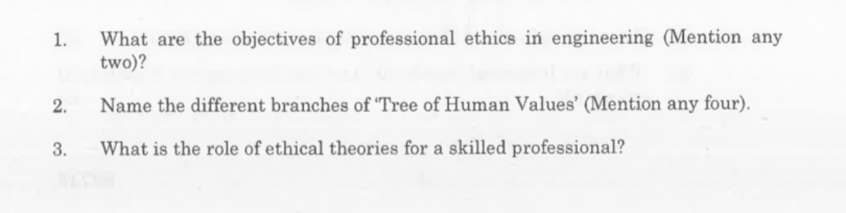 GE 8076 - 1 - Practice question - Professional Ethics in Engineering ...