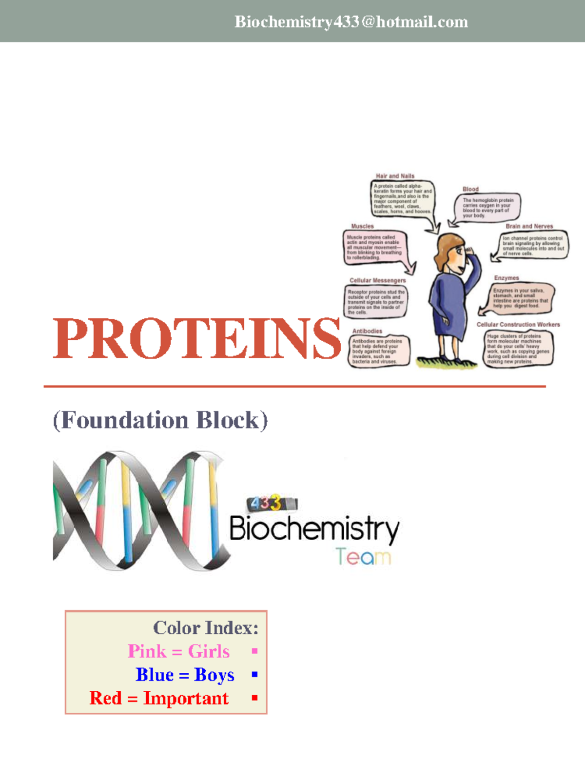 Proteins (Foundation Block) - Comprehensive Notes on Structure and ...