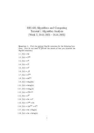 Lab01 - nil - MH1403 Algorithms and Computing Lab 1 Python Programming ...