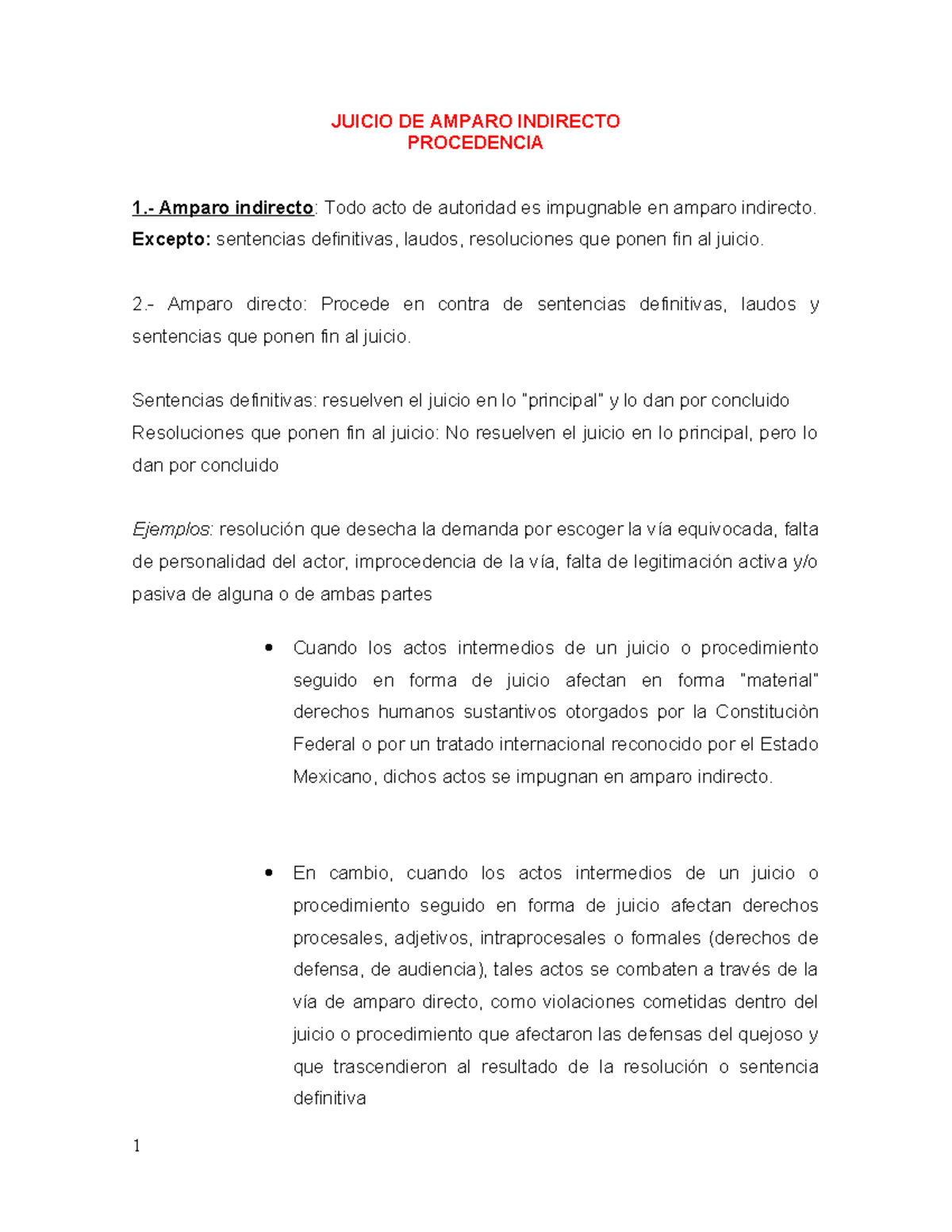 JUICIO DE AMPARO INDIRECTO: PROCEDENCIA Y NORMATIVA (ART. 107) - Studocu