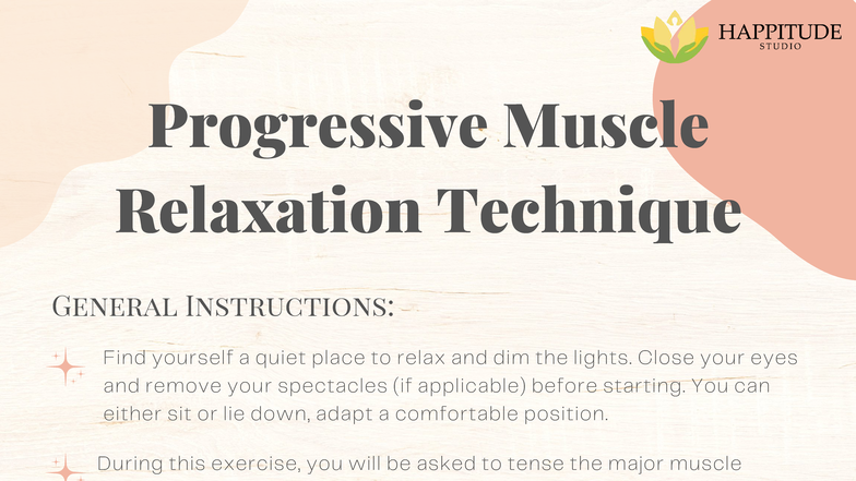 Progressive Muscle Relaxation Technique: General Instructions Guide ...