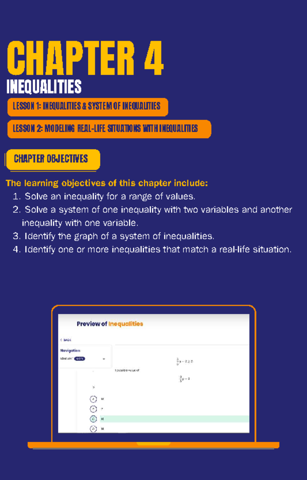 CHAPTER 4 INEQUALITIES: SYSTEMS & MODELING SITUATIONS - Studocu