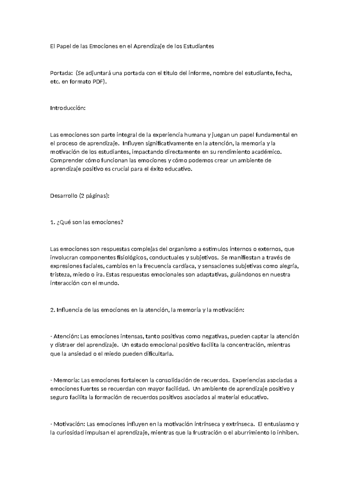 El Papel de las Emociones en el Aprendizaje Estudiantil: Un Análisis ...
