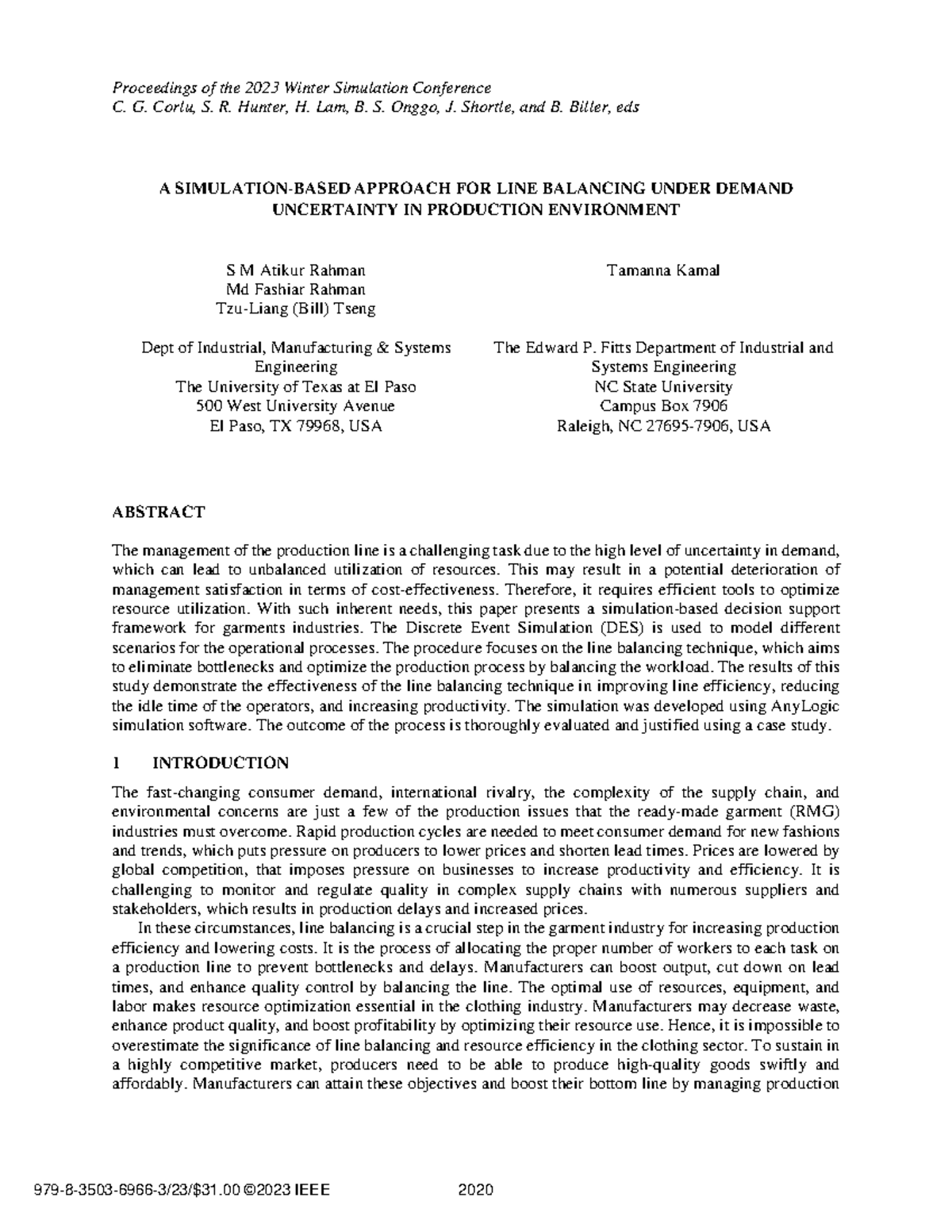 Integ reference - It is a sample thesis - Proceedings of the 2023 ...