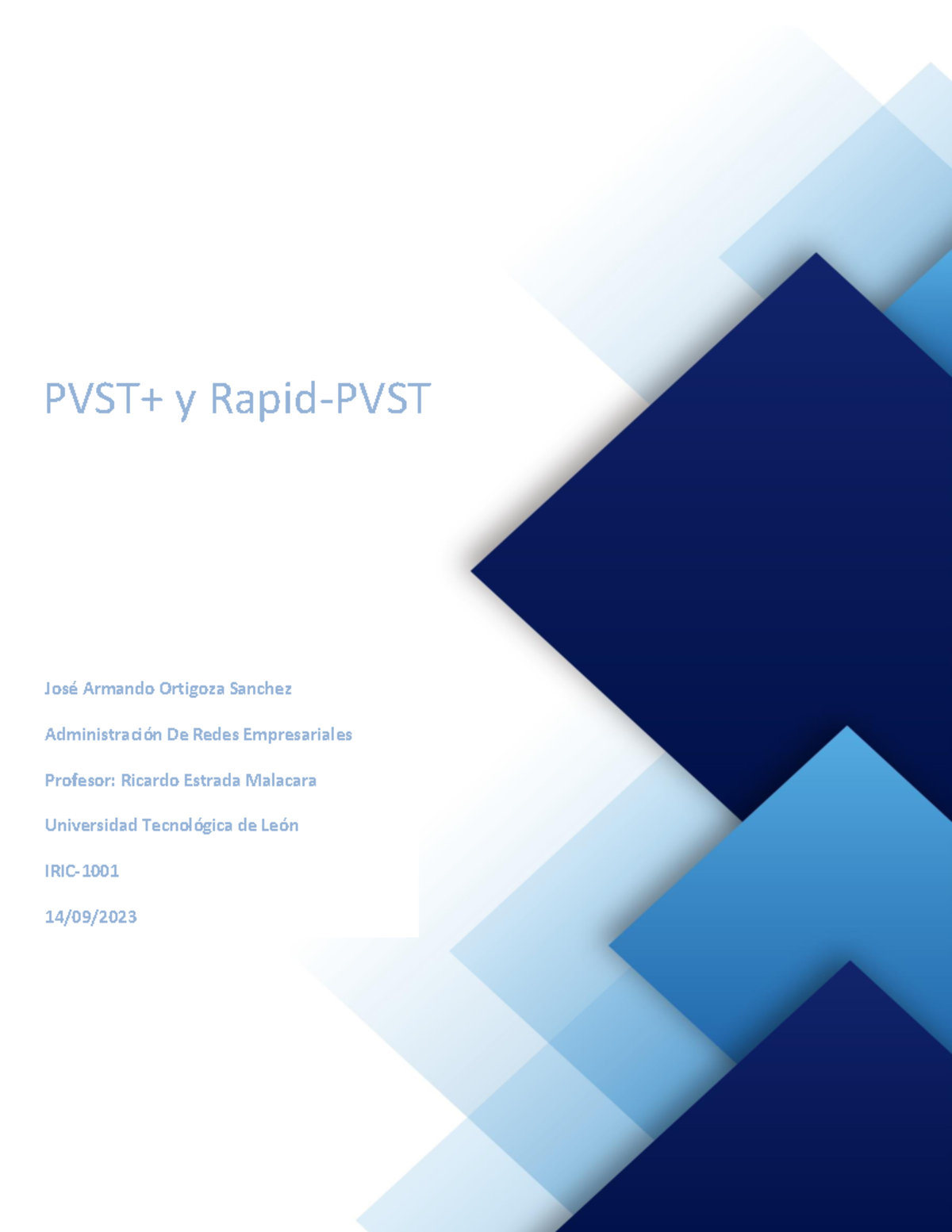 Act3 P1 - Balancing Load with PSVT and Rapid-PVST Techniques - Studocu