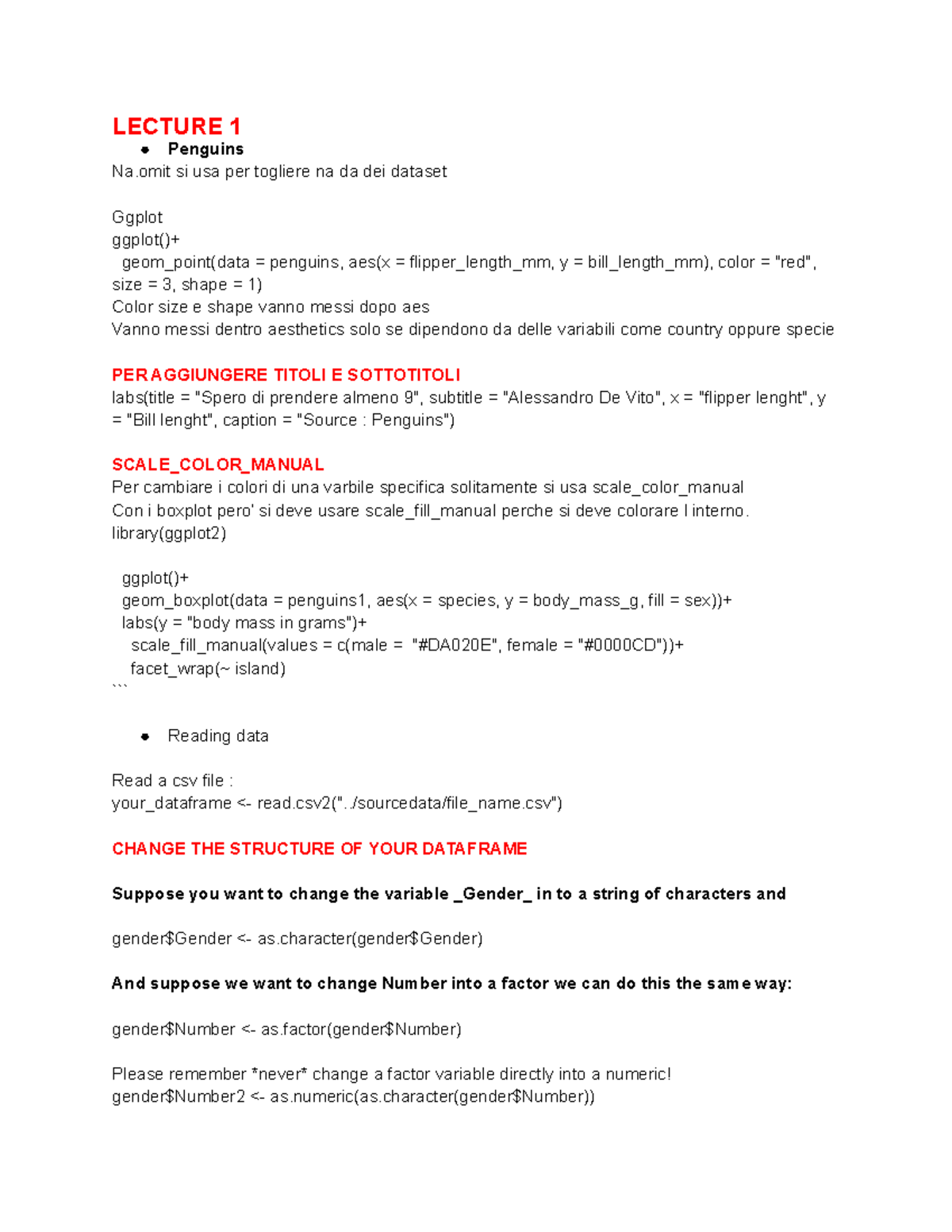 R Programming Course: Lecture Notes on Data Visualization and ...