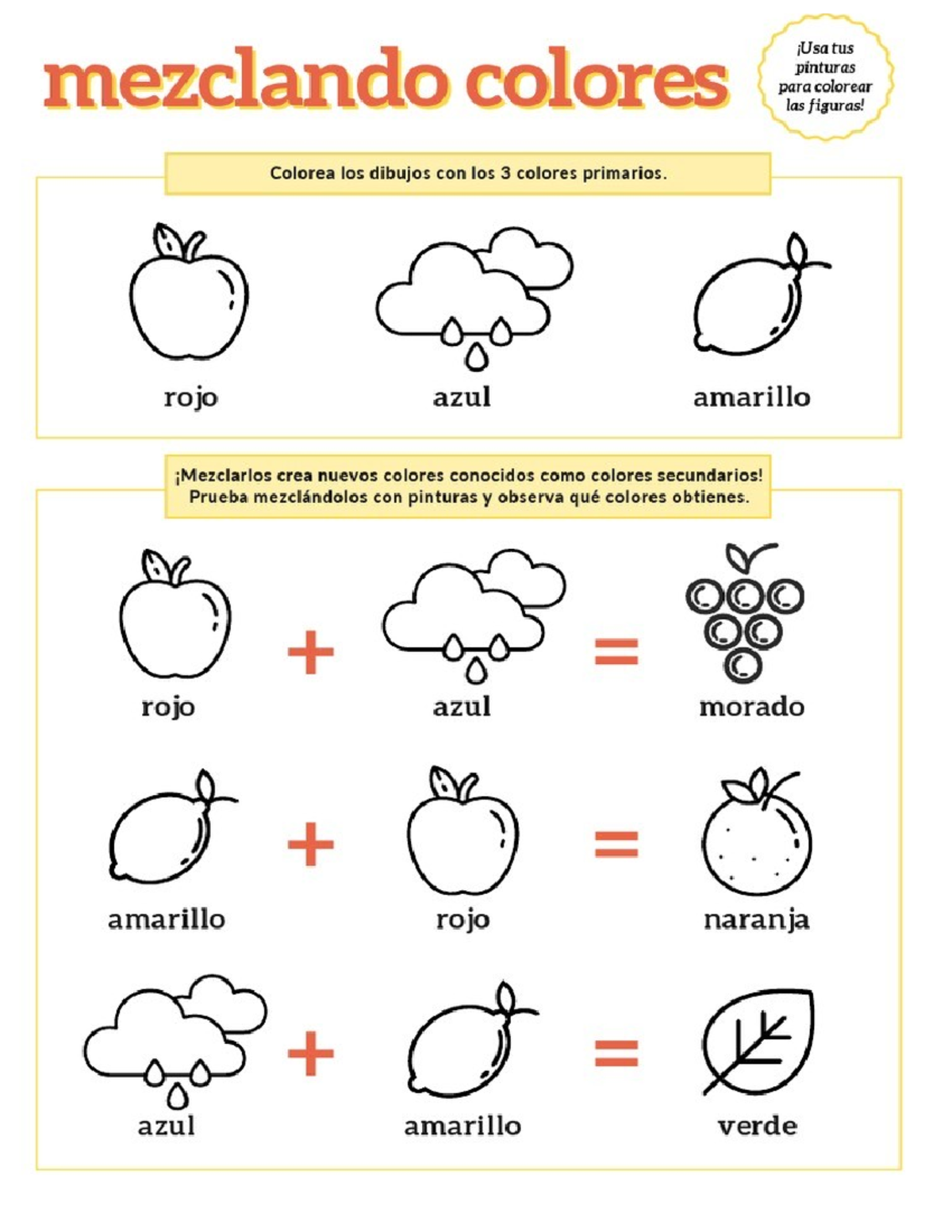 Colores primarios - Pintar - Educación física - tus mezclando colores ...