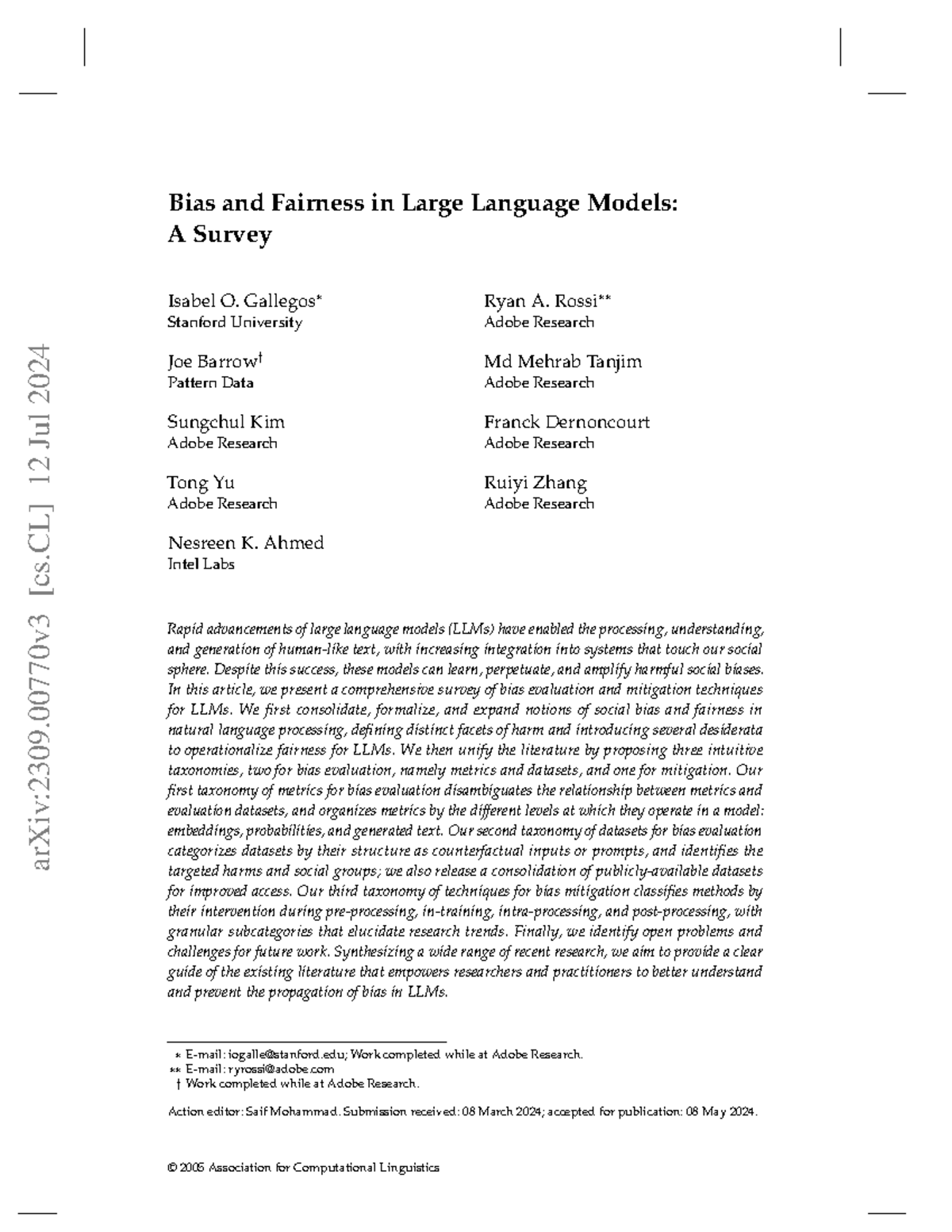 Gallego et al. - Bias and Fairness in LLMs: A Comprehensive Survey ...