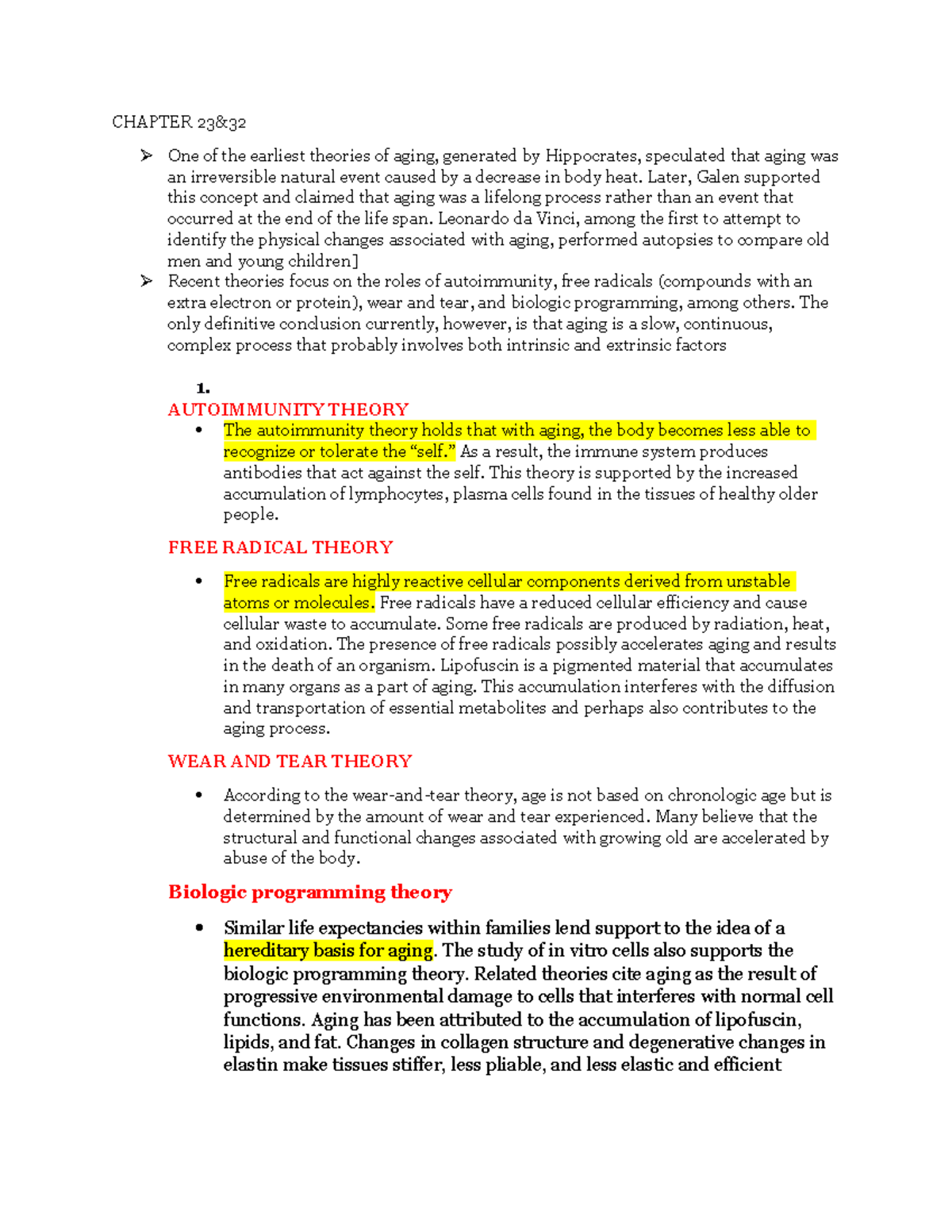 Final exam study guide NIHI1 - CHAPTER 23& One of the earliest theories ...