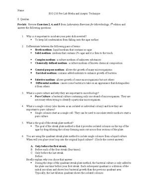 Microbiology Study Notes: Processes, Taxonomy, and Biotechnology - Week ...