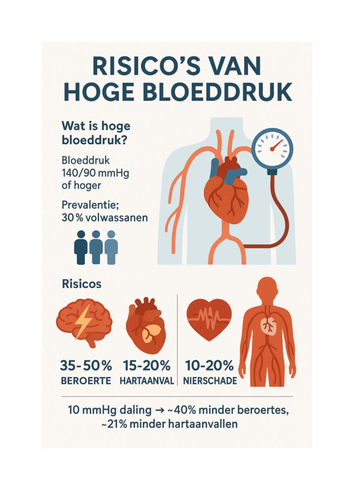 HOGE BLOEDDRUK EN HARTAANVAL: Inzichten en Risico's - Studeersnel