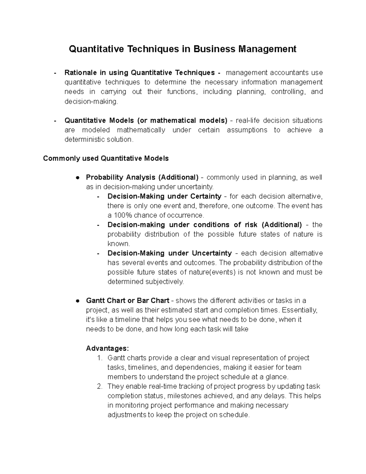 Quantitative Techniques in Business Management: Key Concepts and Models ...