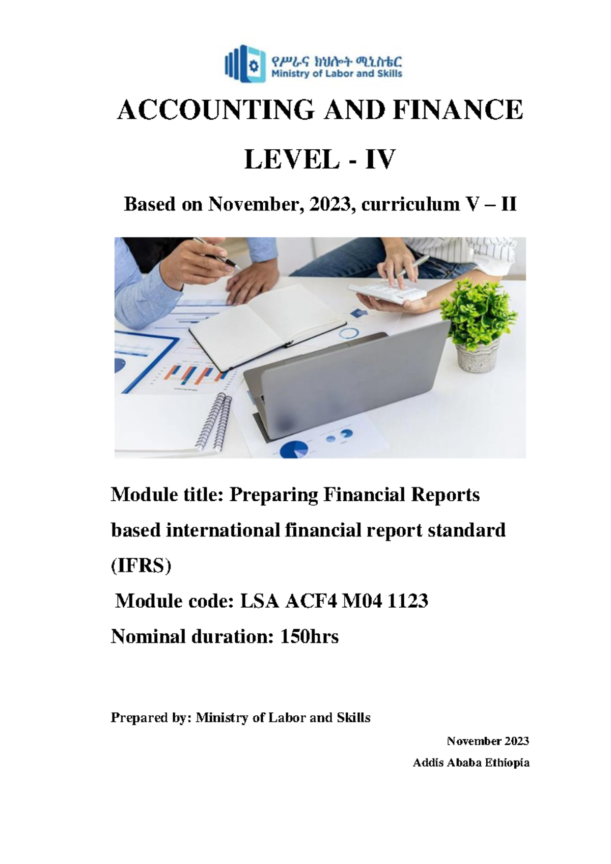 MO-04: Preparing Financial Reports According to IFRS Standards - Studocu