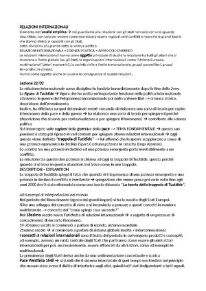 Riassunto Introduction to International Relations - \ Chapter 1 ...