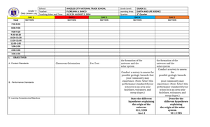 Grade 8 Science: Forces and Motion Lesson Plan (1st Quarter) - Studocu