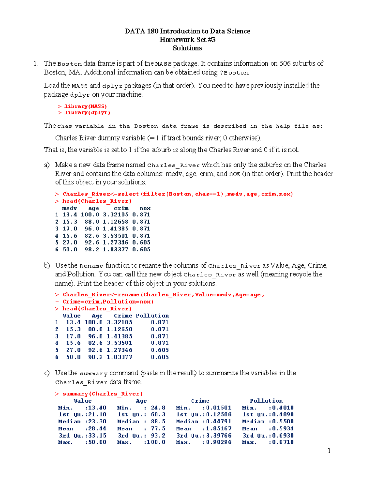 Final Exam: DATA 180 Data Analysis on Boston Suburbs and Flight Delays ...