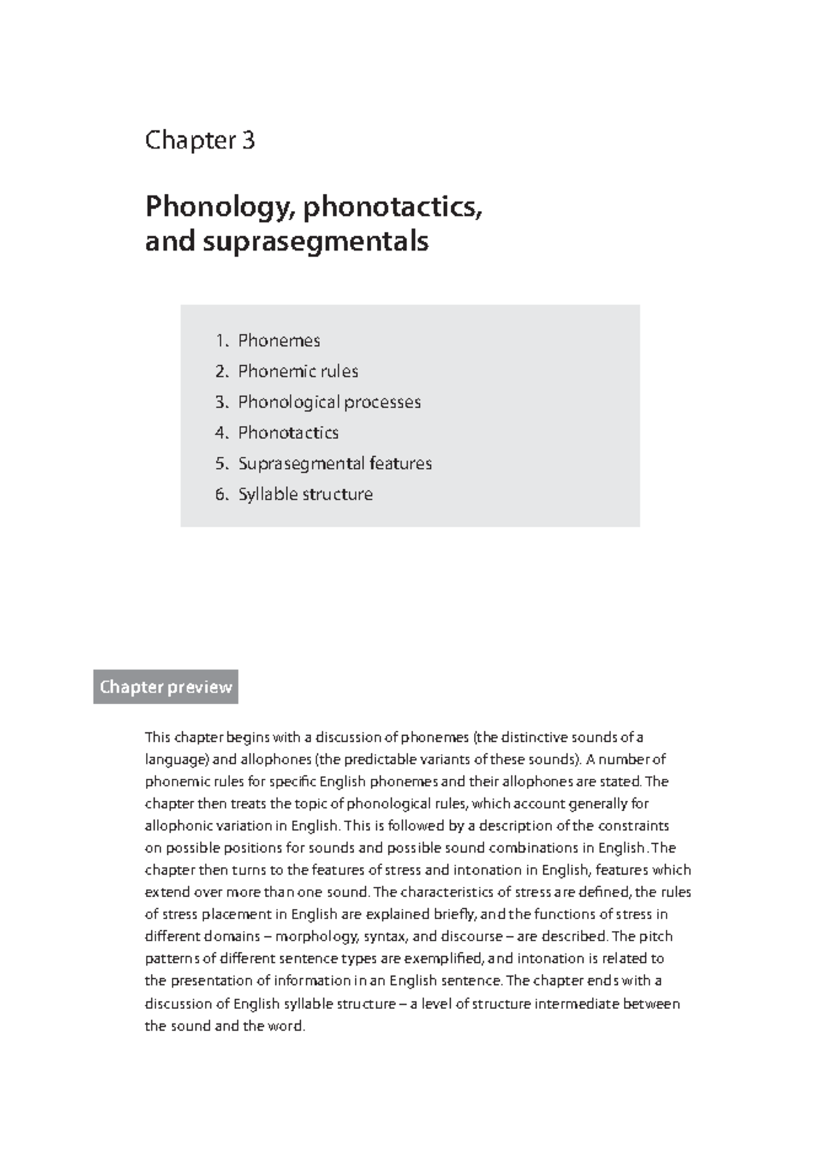 T03 - Phonology: Phonemes, Allophones, and Sound Constraints - Studocu