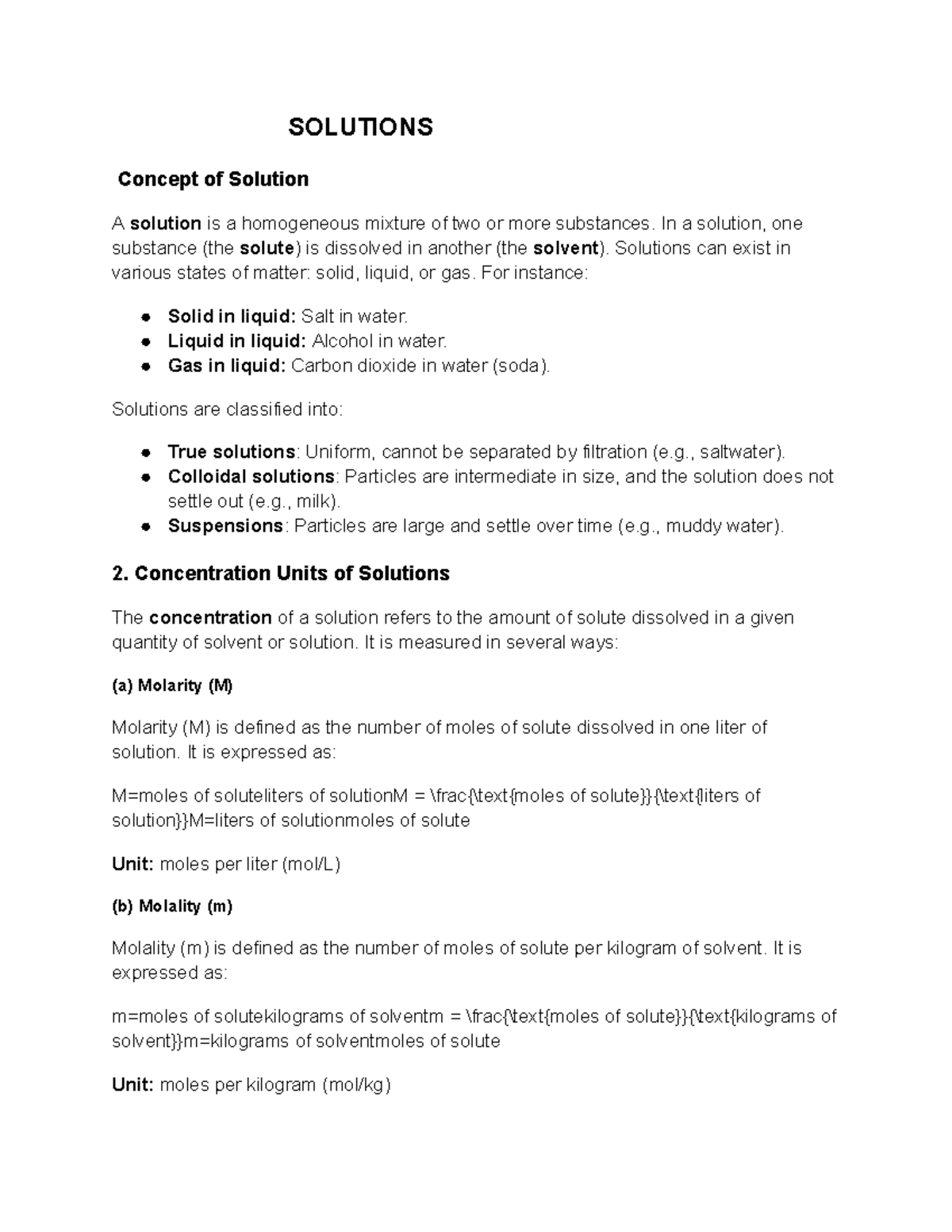 Solutions - This document contains comprehensive clear concise and easy ...