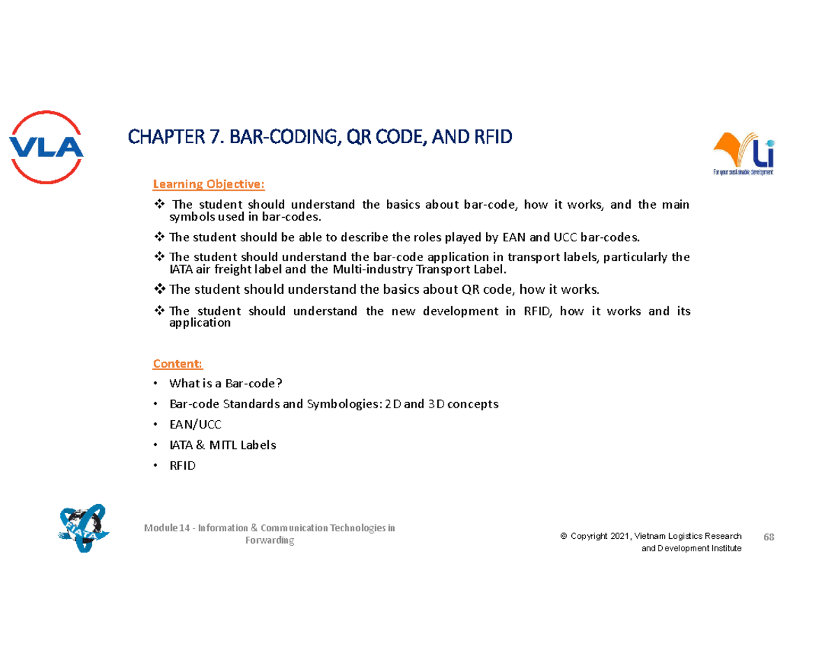 Chapter 07 - ####### © Copyright 2021, Vietnam Logistics Research ...