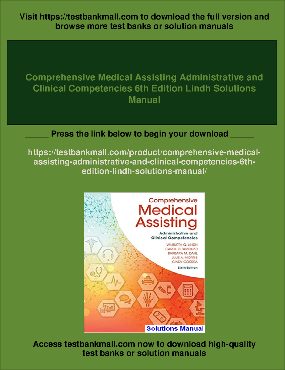 10087 - Comprehensive medical assisting administrative and clinical ...