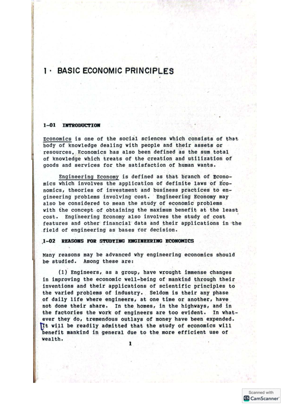 BASIC ECONOMIC PRINCIPLES: ENGINEERING ECONOMY OVERVIEW - Studocu