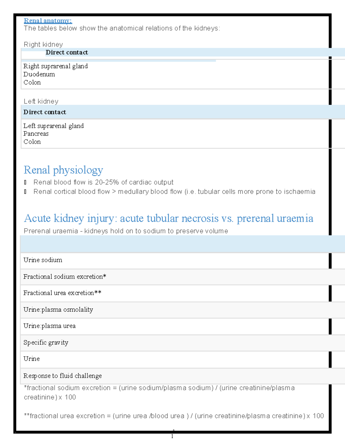 Nephrology Lecture Notes: Key Concepts & Conditions to Study - Studocu