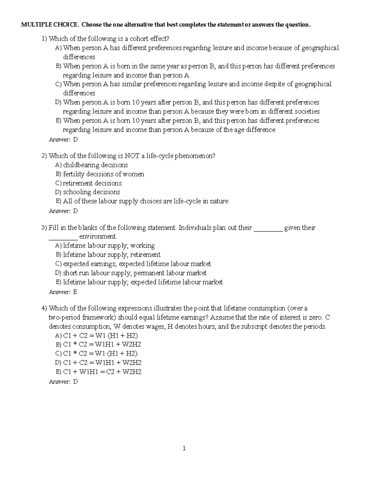 CH04 - QUIZ - MULTIPLE CHOICE. Choose the one alternative that best ...