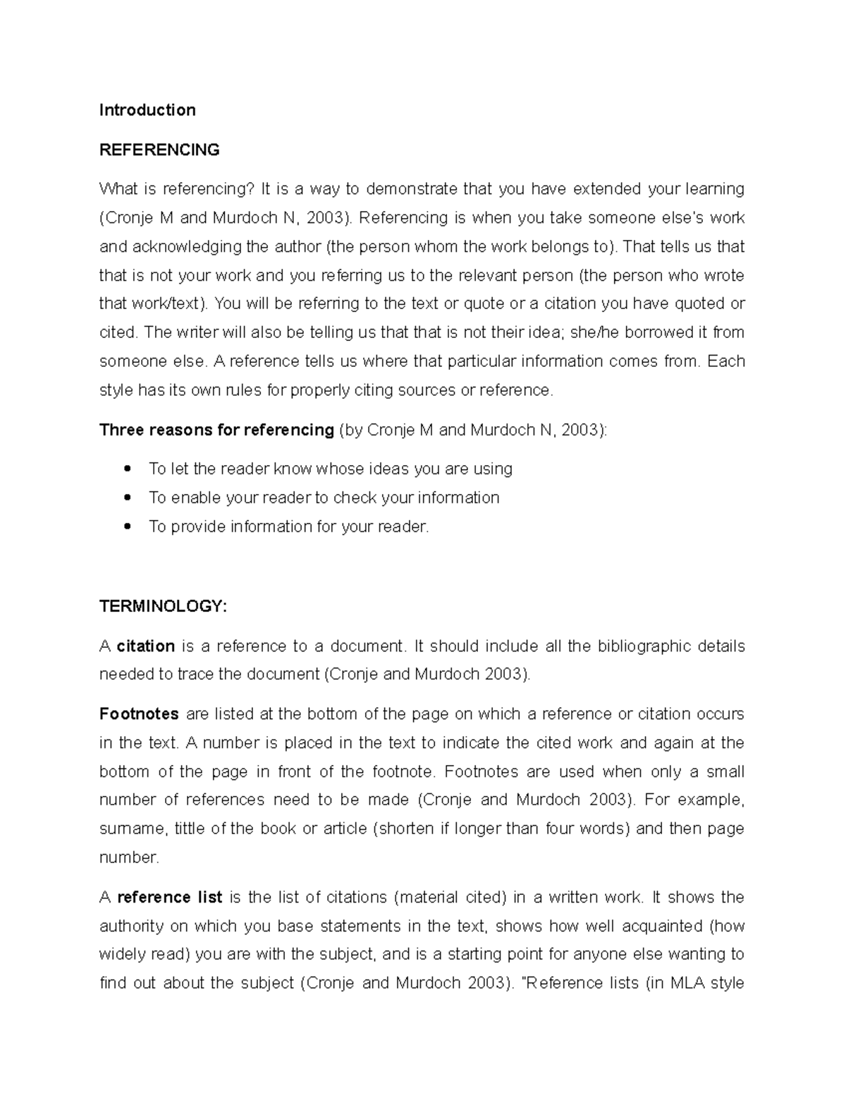 Understanding Referencing Styles: A Comprehensive Guide (Ref101) - Studocu