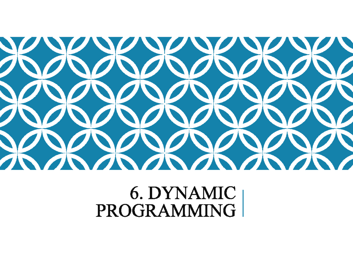 Dynamic Programming Concepts and Applications (CS 101) - Studocu