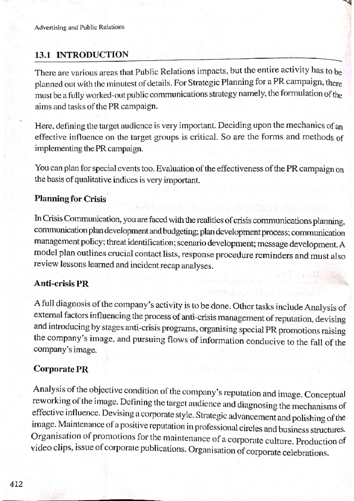 Unit 412: Advertising & Public Relations - Key Concepts & Strategies ...