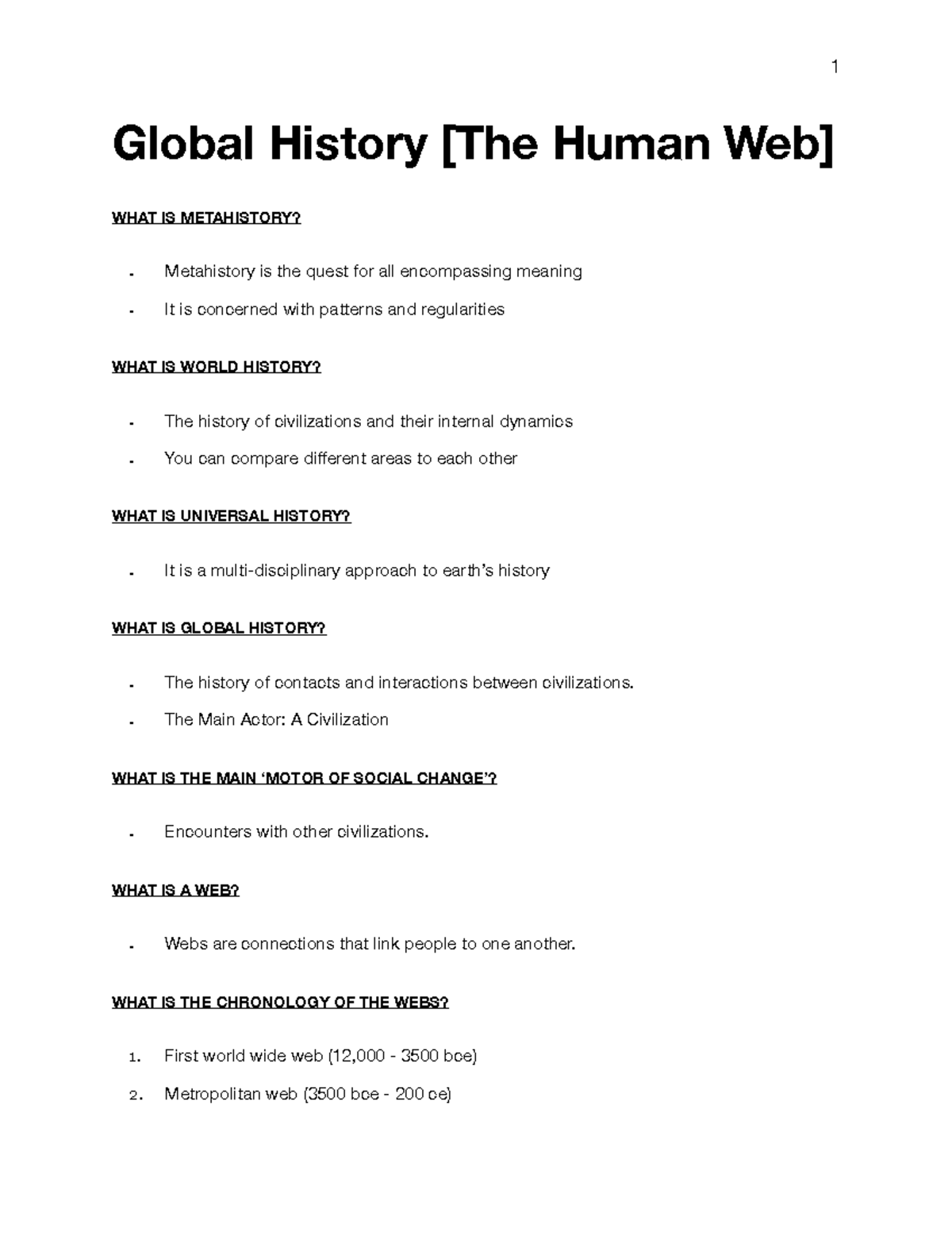 The Human Web: Insights into Global & Universal History [FULL Summary ...