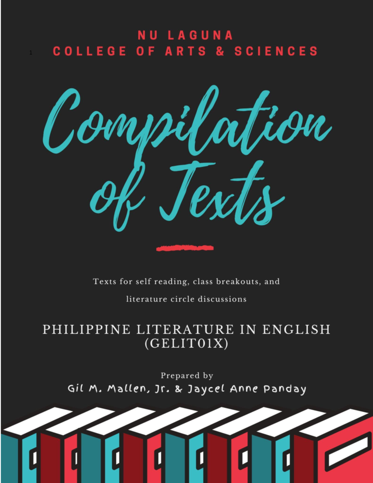 PHILIPPINE LITERATURE IN ENGLISH: Texts for Class Breakout & Lit ...