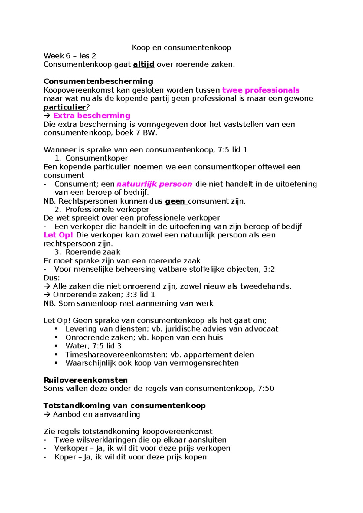 Les 2 - Consumentenkoop en Bescherming van de Consument - Studeersnel