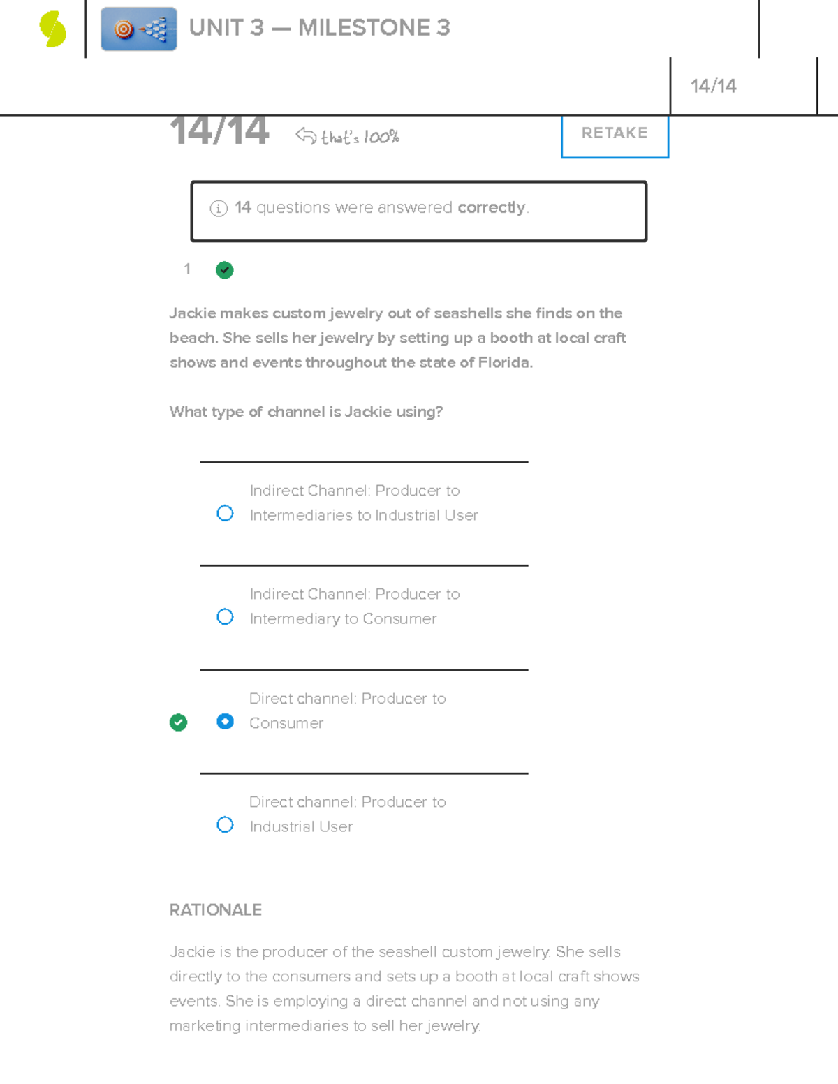 POM 301 - Unit 3: Marketing Channels & Pricing Milestone 3 - Studocu