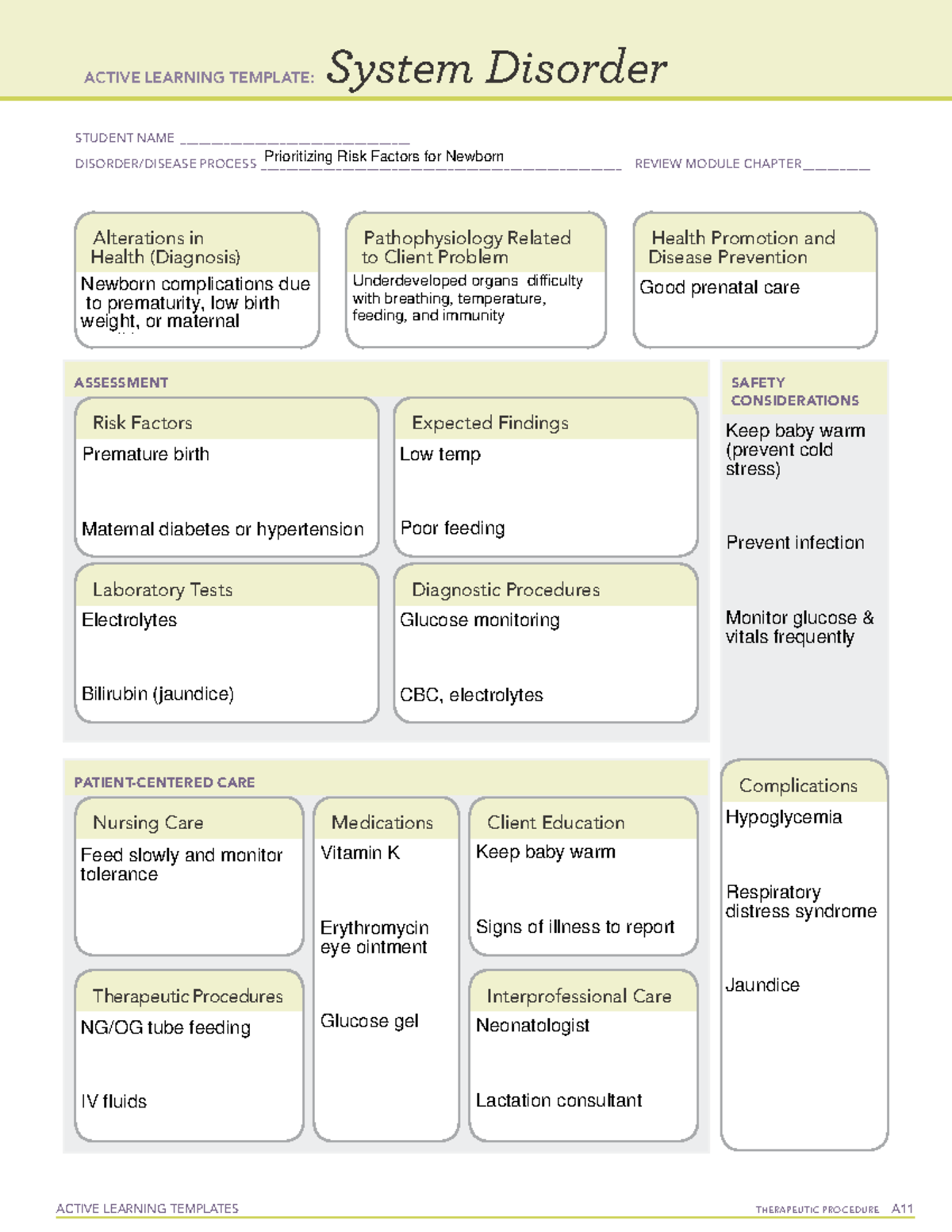 Active Learning Template sys Dis 1 - ACTIVE LEARNING TEMPLATES ...