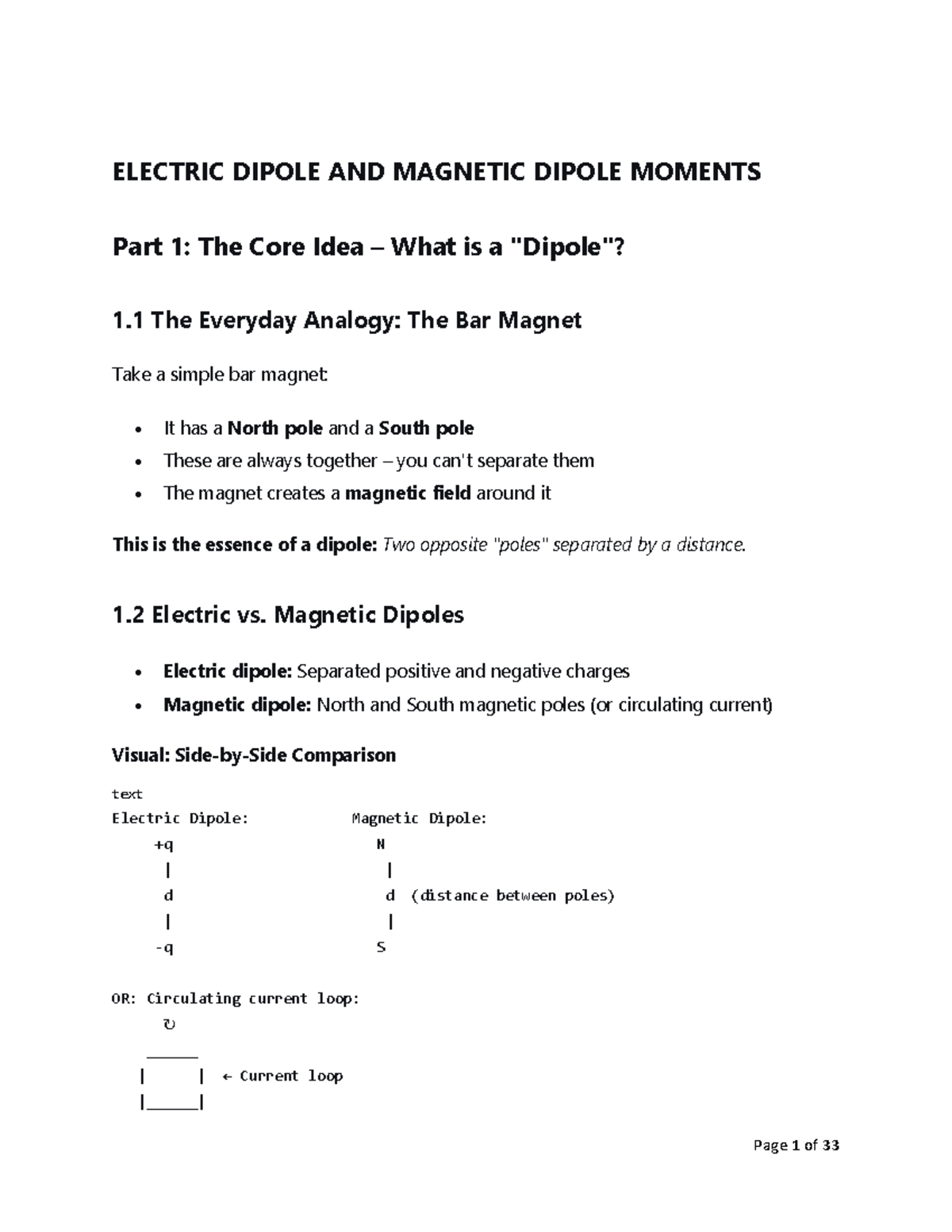 DOC-20260111-WA0508 - updated notes - ELECTRIC DIPOLE AND MAGNETIC ...
