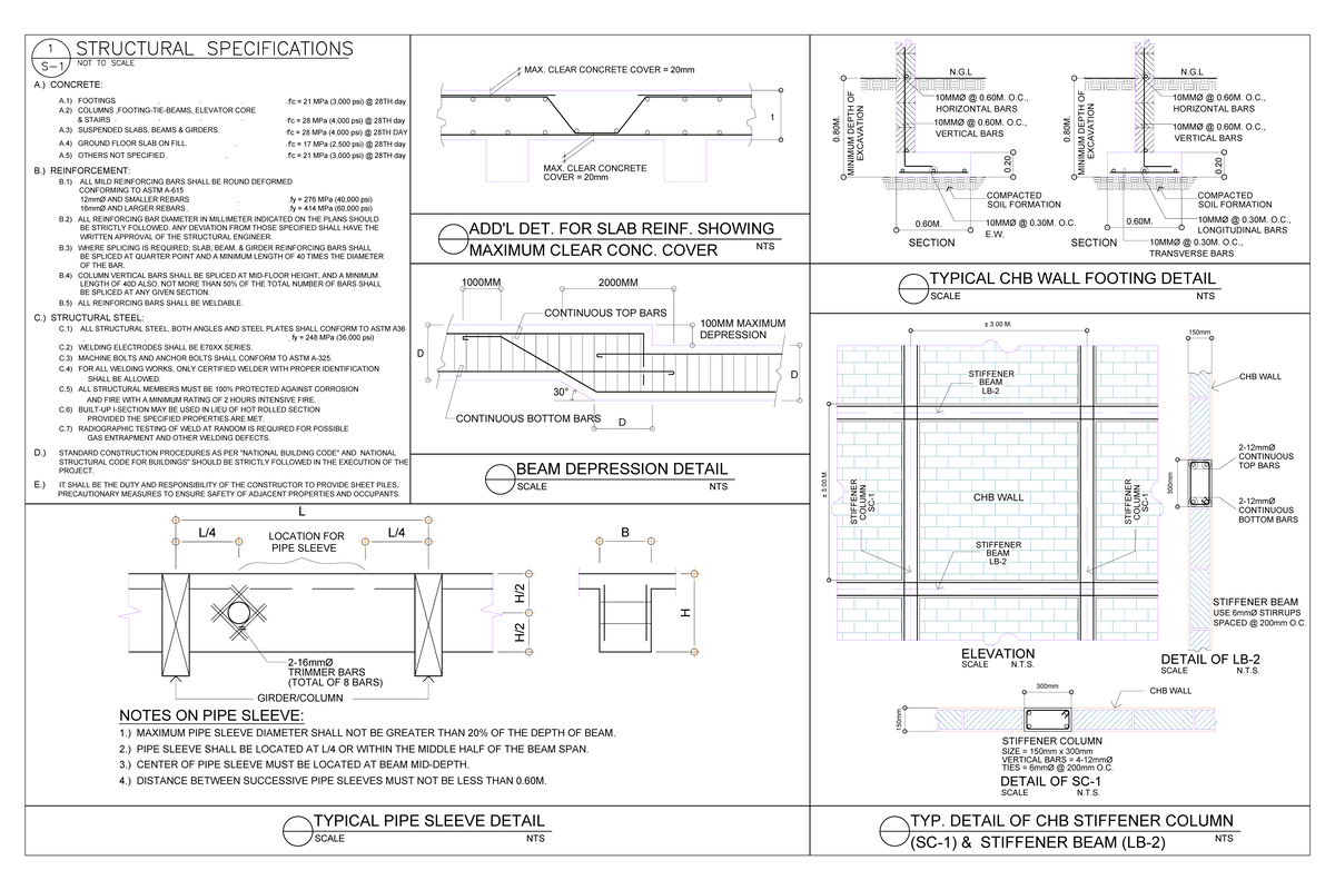 S-01 Structural Steel & Reinforcement Guidelines for Construction - Studocu